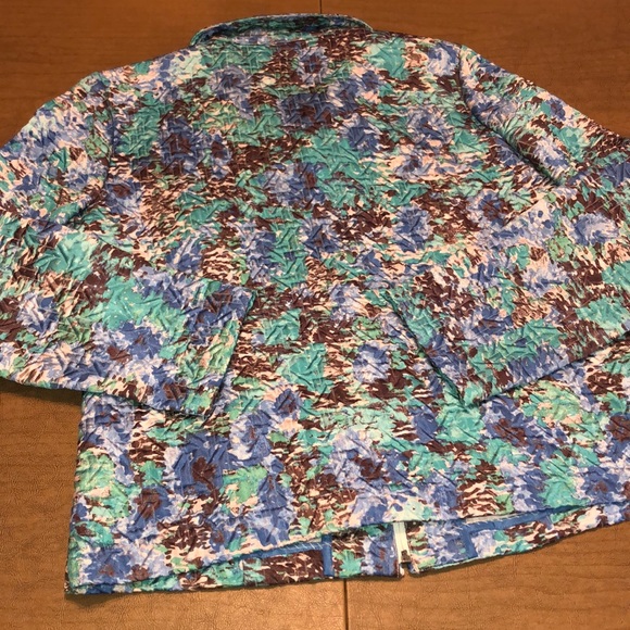 CHRISTOPHER & BANKS Quilted Full Zip Blazer Jacket - Picture 5 of 8